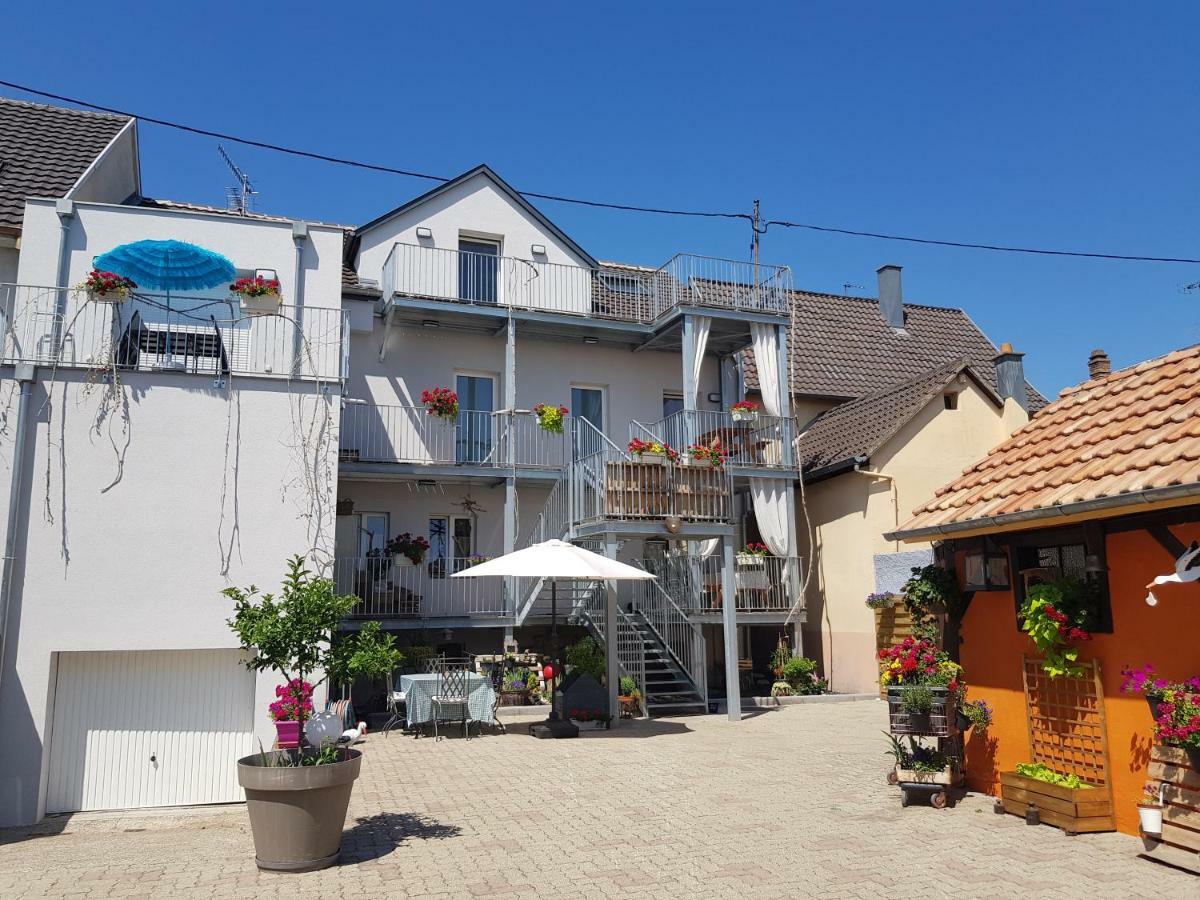 Ferienwohnung Au Gre De L'Ill 'Les Cigognes' Horbourg Exterior foto